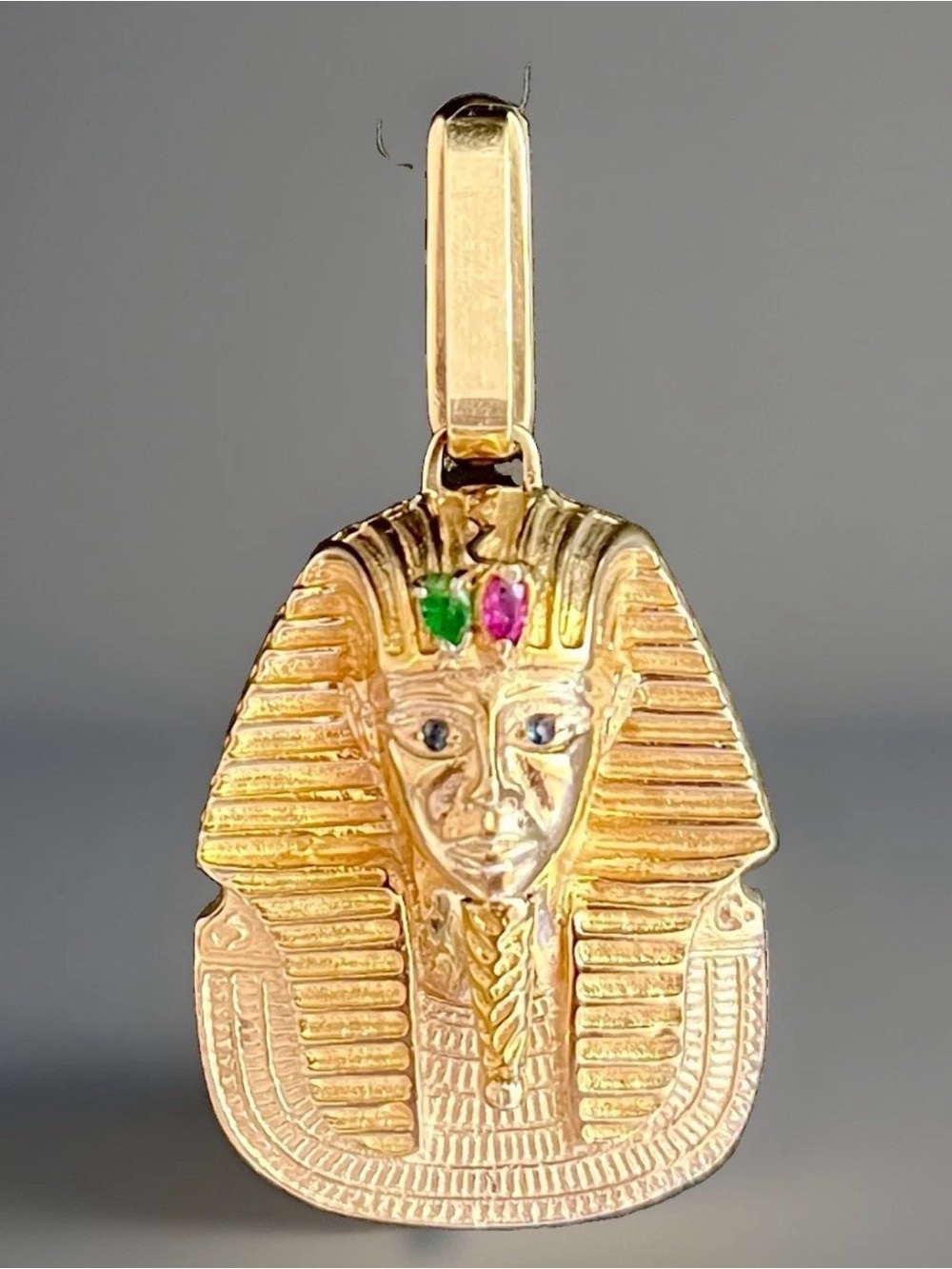 Vintage CJS California Jewel Smiths 14K Gold Egyptian Pharaoh Pendant 30.91g
